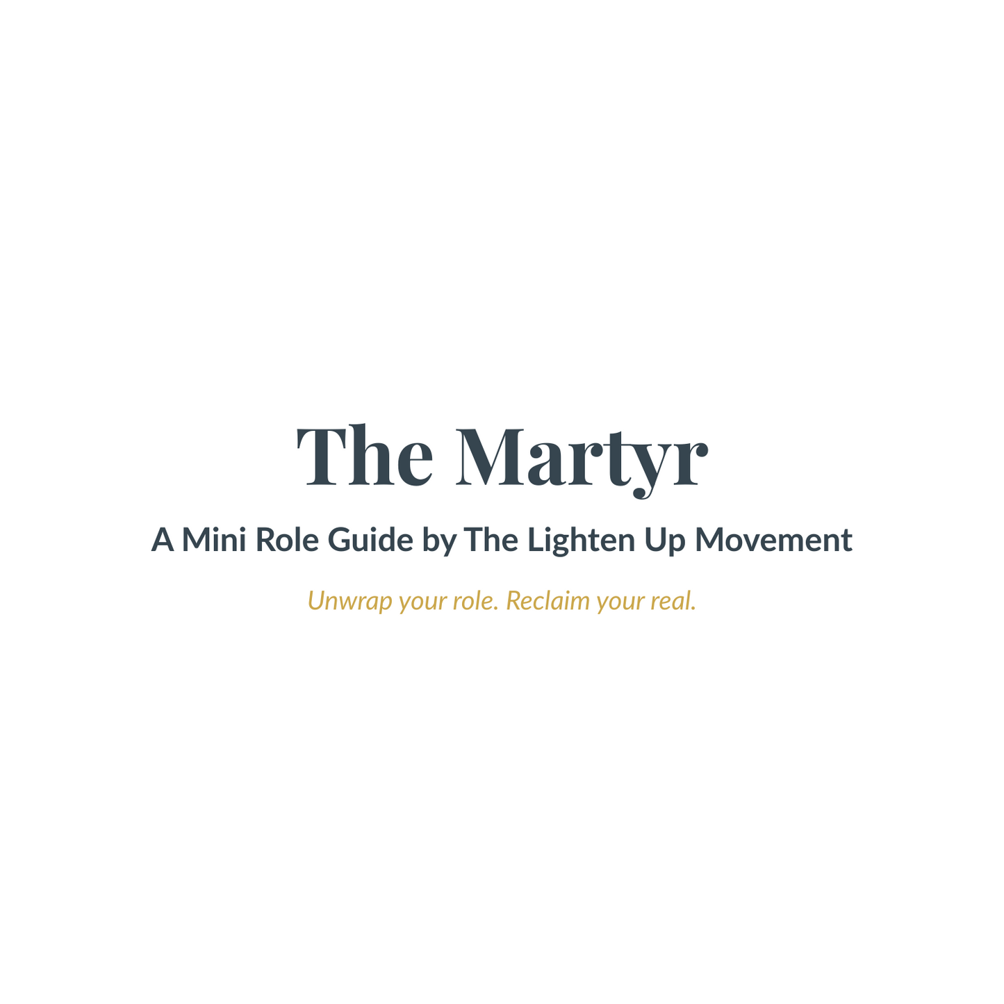 The Martyr Guide: From Duty to The Joyful Giver