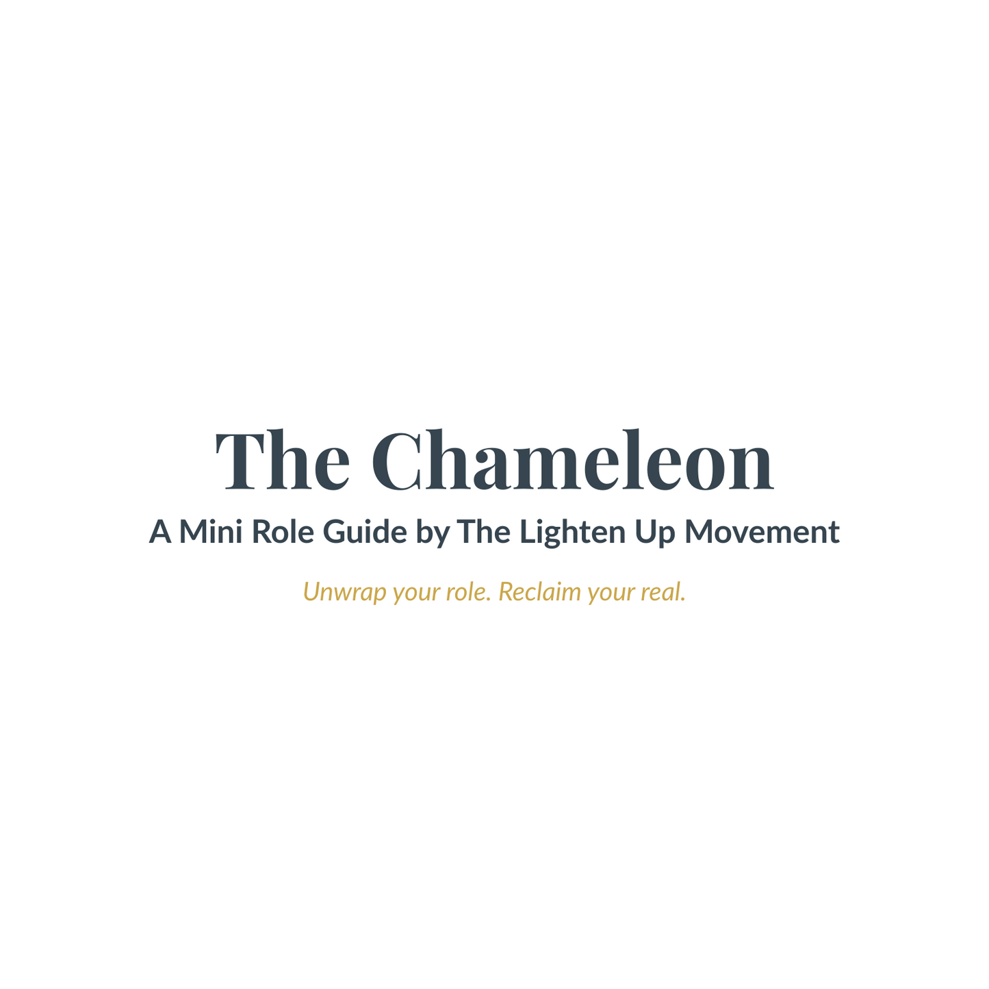 The Chameleon Guide: From Blending to the Unmasked One