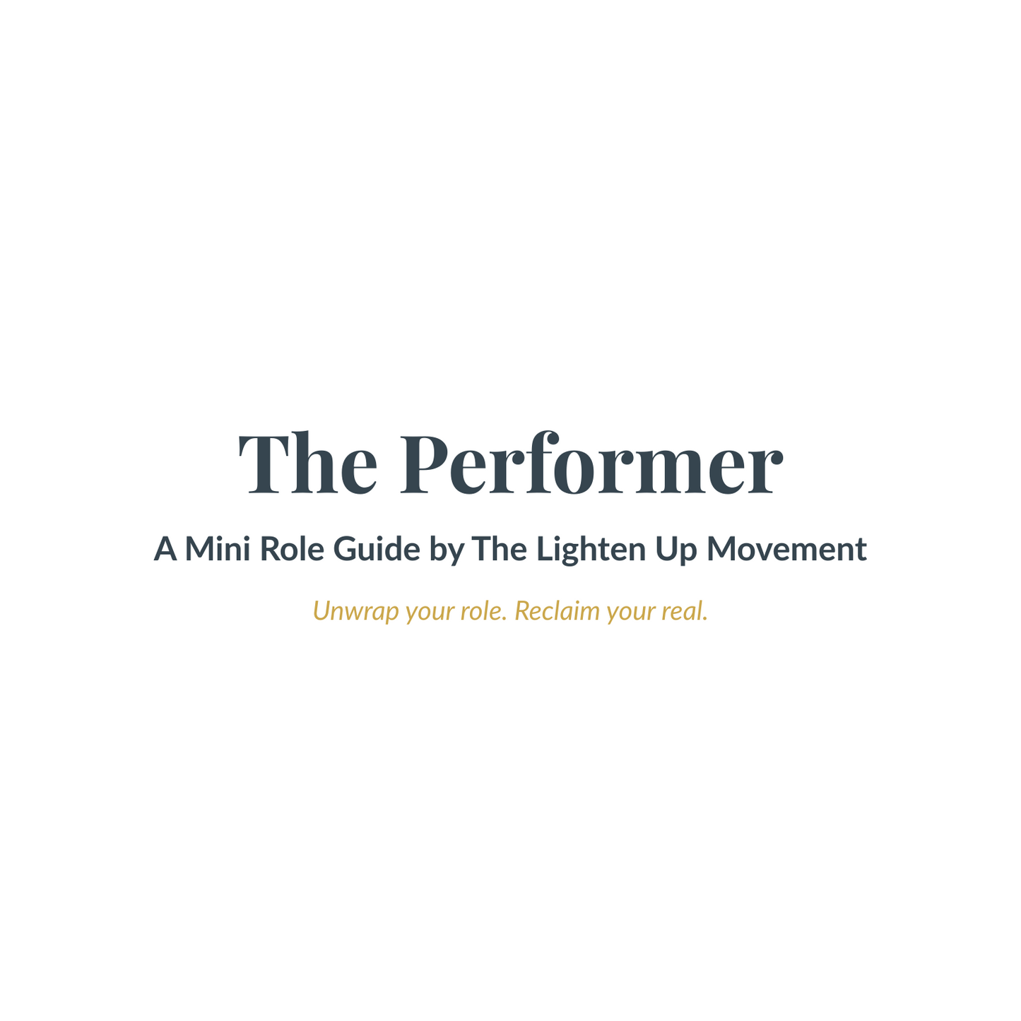 The Performer Guide: From Proving to The Real One